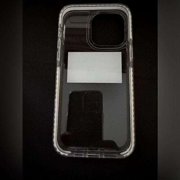 iPhone 15 Pro Max Blanc Space clear impact case with text - Picture 4 of 7